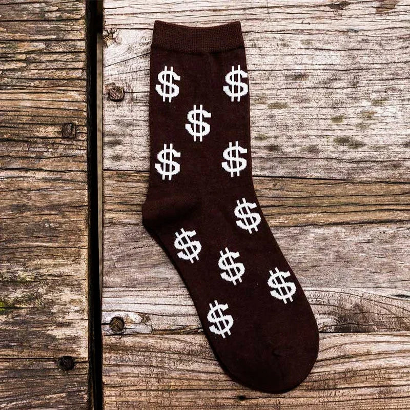 Men Money Dollar 3D Patterned Socks