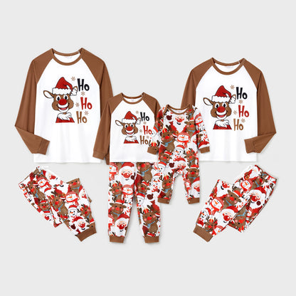 Family Matching Christmas Pajama Set – Red Nose Reindeer