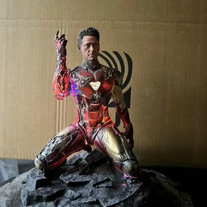 Avengers Endgame Iron Man Figure - Kneeling Statue Model