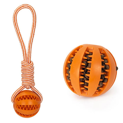 Interactive Pet Treat Balls with Rope for Dogs