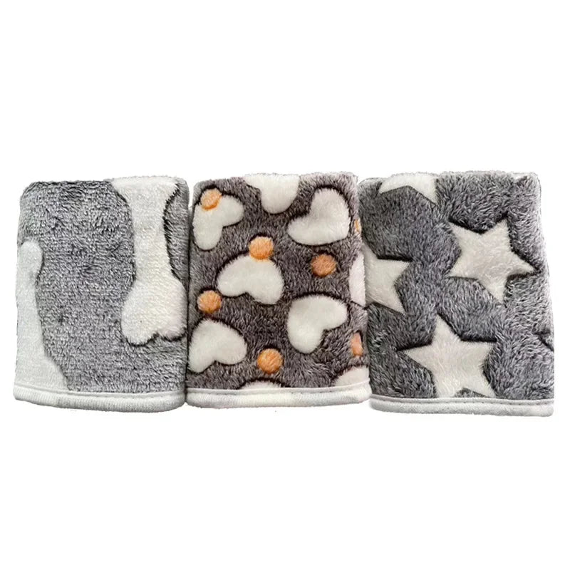 Autumn Winter Coral Fleece Pet Kennel Pad