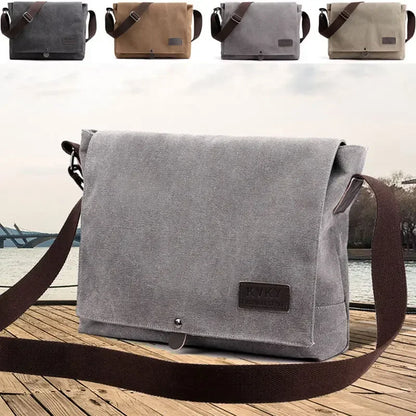 New Men’s Canvas Crossbody Shoulder Messenger Bag