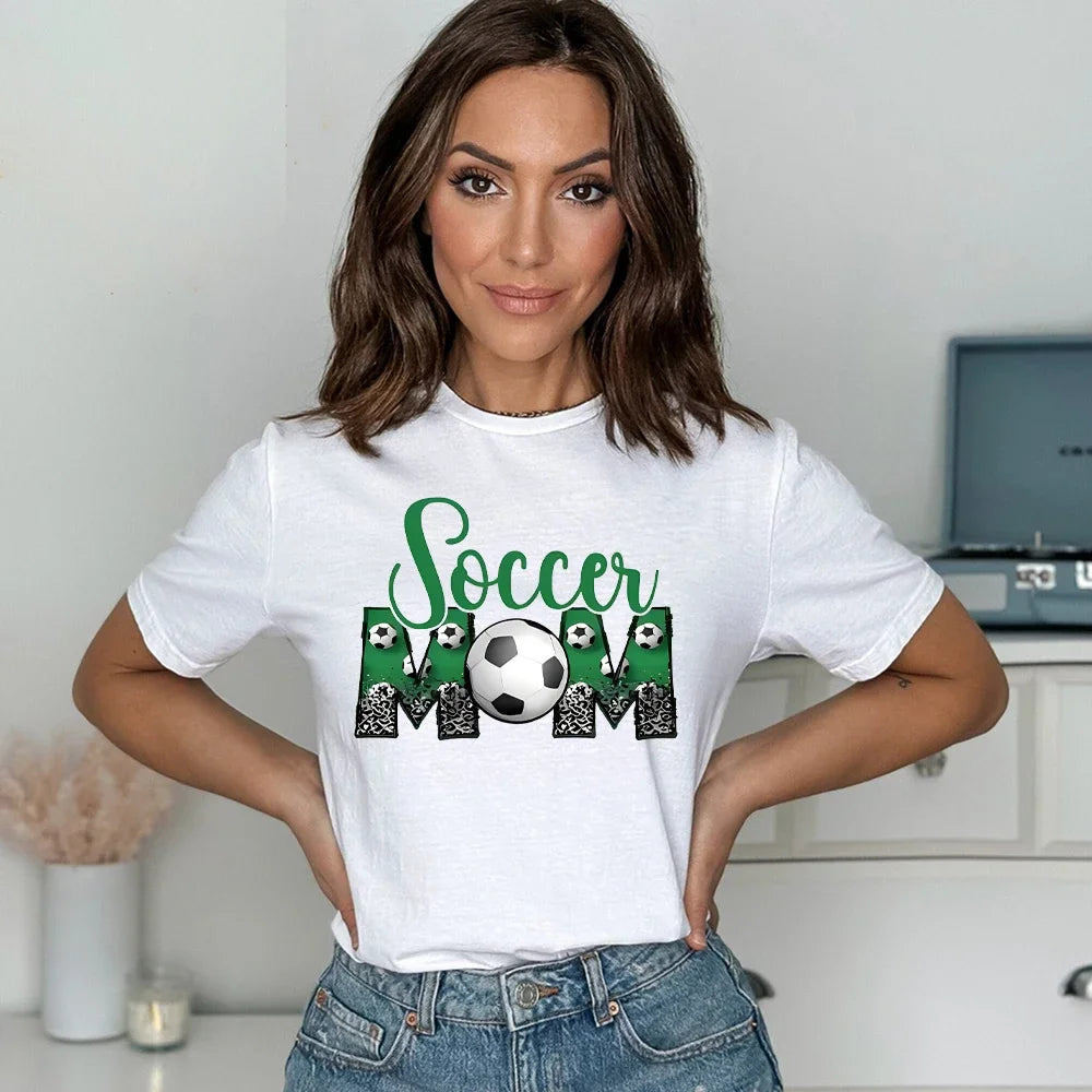 Soccer Mom Print T-Shirt for Women