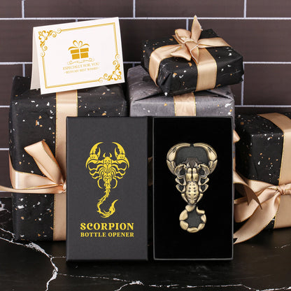 LKKCHER Scorpion Opener Gift Set for Men - Luxury Beer Bottle Corkscrew