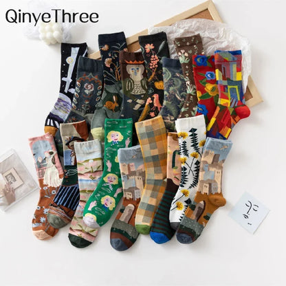 Hot Sale Colorful Cartoon Graffiti Socks for Men & Women Series 4