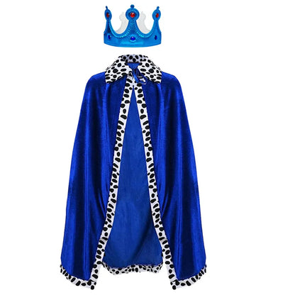 Adult & Kids King Prince Cape Costume