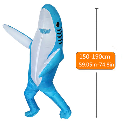 Standing Shark Inflatable Costume - 2 Sizes