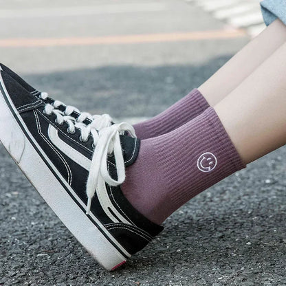 Happy Streetwear Cotton Woman Sock