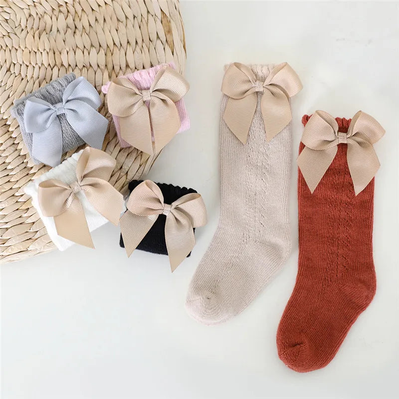 Breezy Bow Kids Knee-High Socks