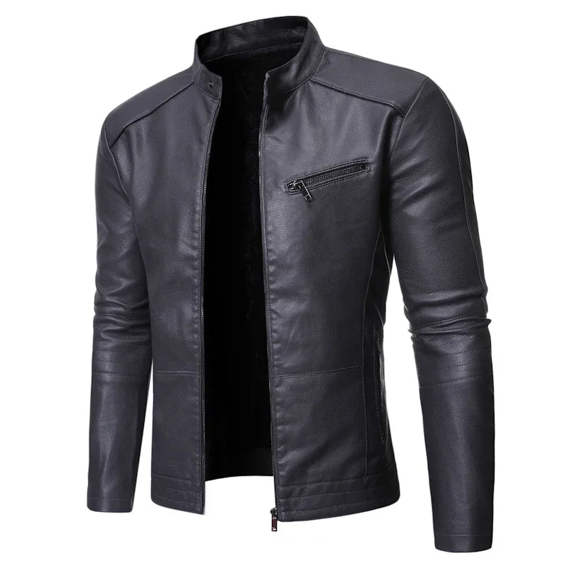 PU Casual Leather Jacket for Men