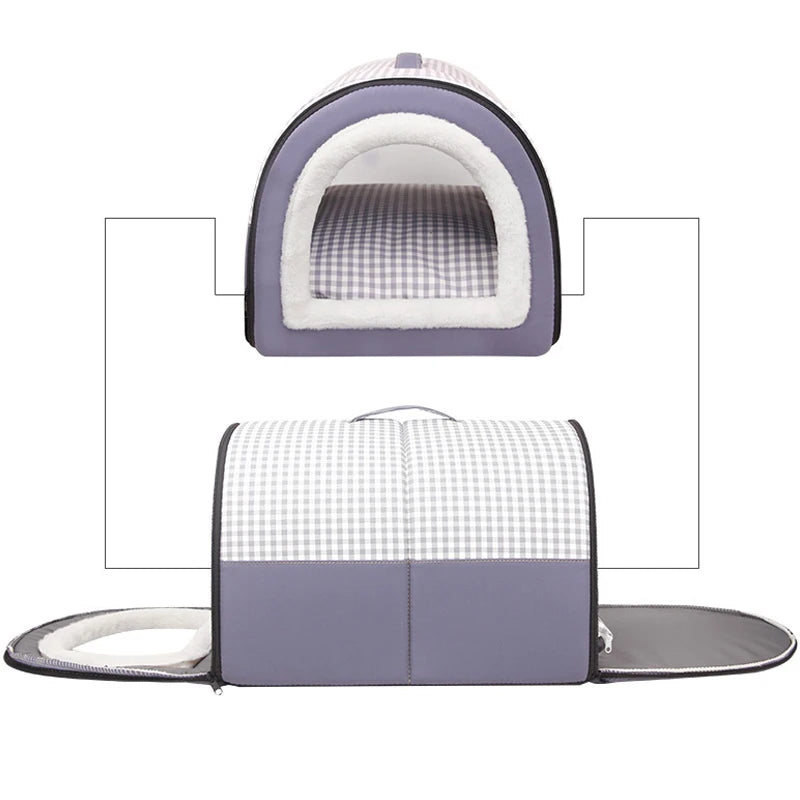 Cozy Foldable Pet Dog House Bed