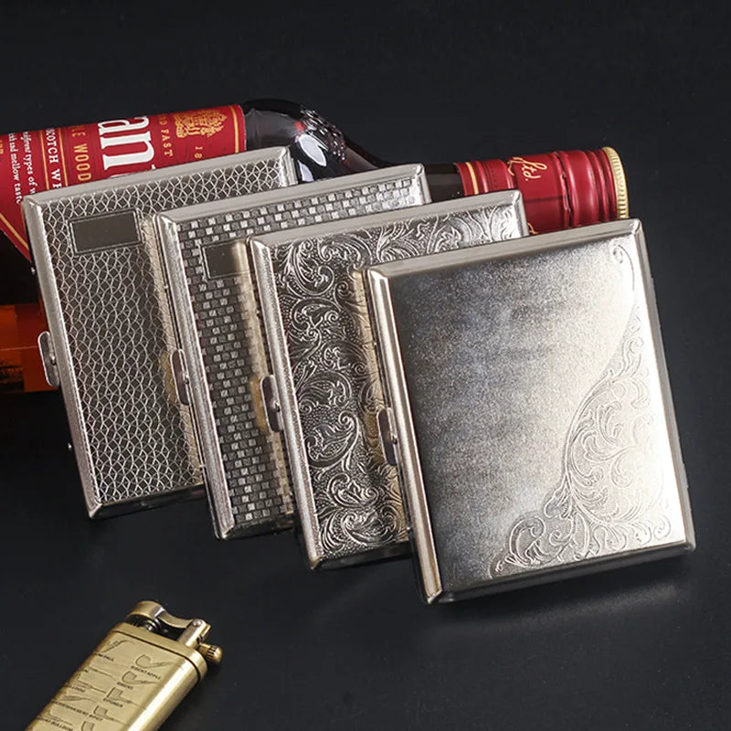 Portable Metal Cigarette Box Case