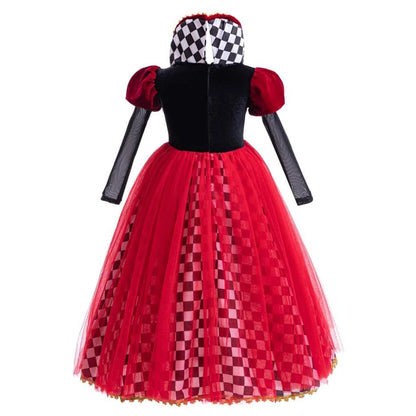 Kids Red Queen Cosplay Dress | Matching Mother & Daughter