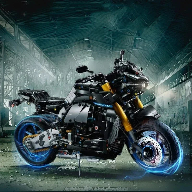 Technical Motorcycle Model 1478PCS Building Set for Adults