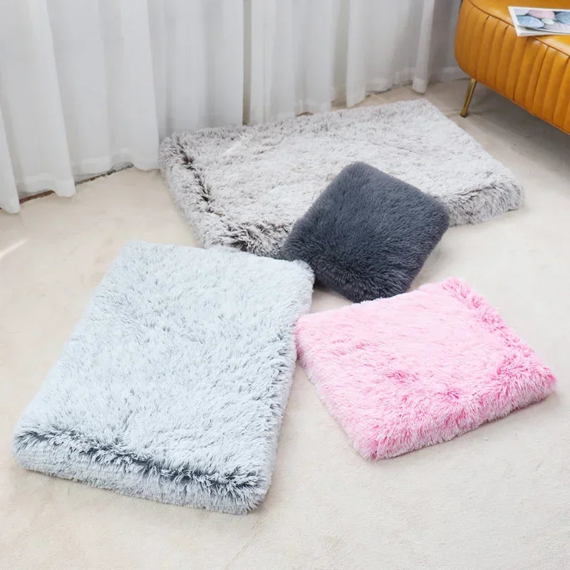 Removable Soft Plush Pet Bed Mat