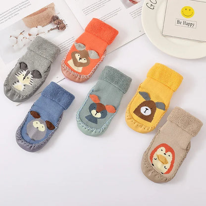 Toddler Socks with Rubber Soles for Toddlers