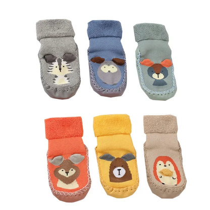 Toddler Socks with Rubber Soles for Toddlers