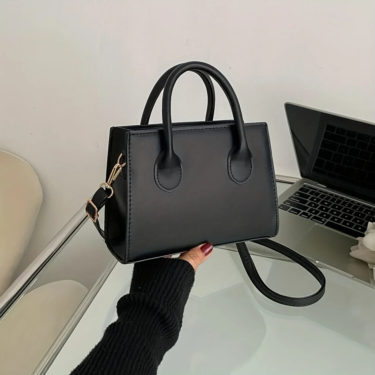 Minimalist Black Small Square Bag