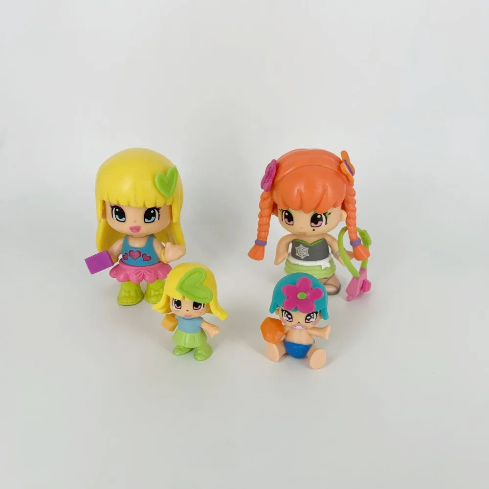 Pinypon Dolls Set – 1 Doubleface Girl + 1 Little Baby Action Figure