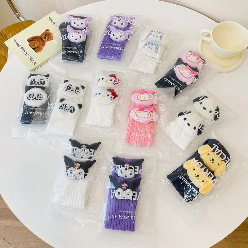 Anime Sanrio Character Socks for Girls