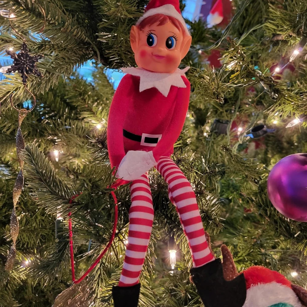 Playful Elf Figures with Hook and Loop Grip