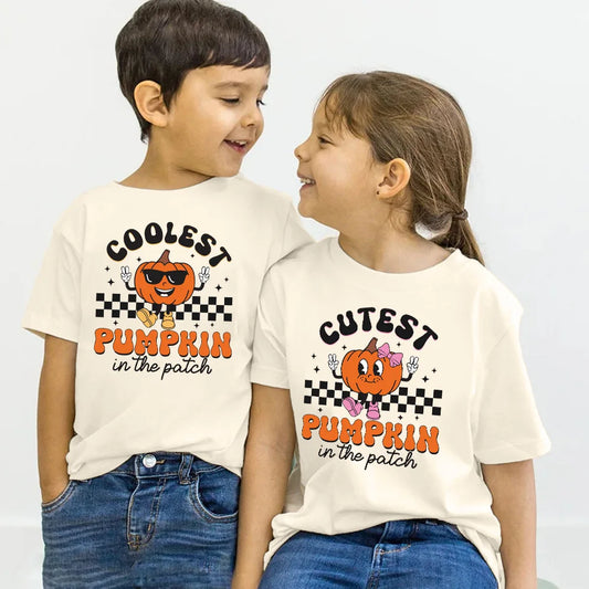 Coolest Pumpkin in the Patch Kids' T-Shirt - Autumn Holiday Top