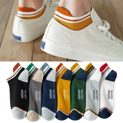 3 Pairs Cotton Breathable Ankle Socks – Plus Size Sports v2