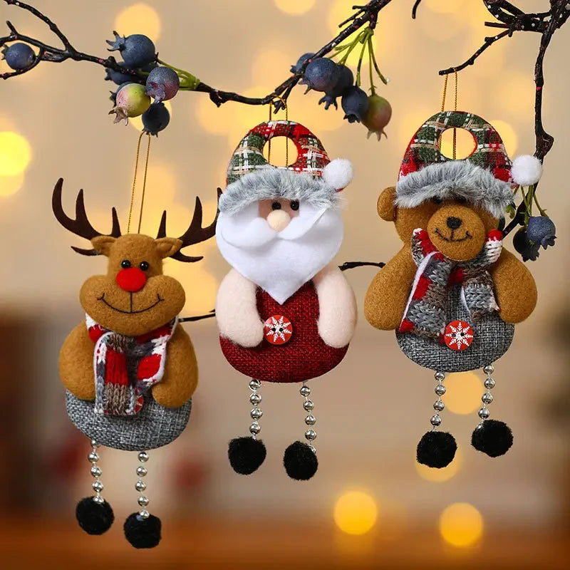 Christmas Elderly Fabric Ornaments & Tree Accessorie