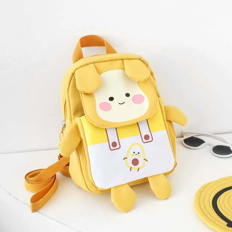 Cute Avocado Kids Backpack – Cartoon Handbag for Girls & Boys, Kindergarten & Travel