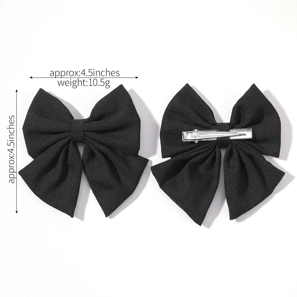 2 pcs Grosgrain Ribbon Hairpins for Girls