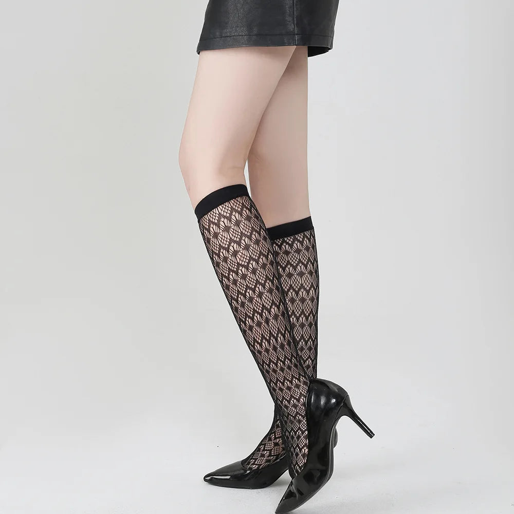 Fishnet Hollow Out Knee High Socks Series 1