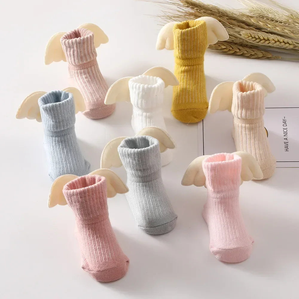 Newborn Baby Angel Wings Socks