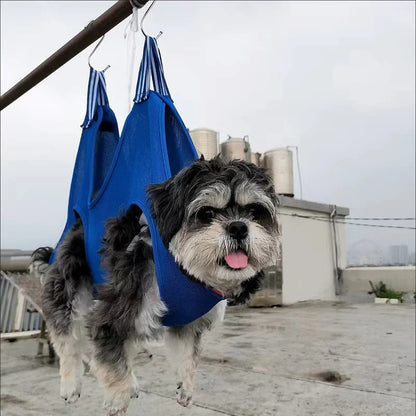 Breathable Dog Grooming Hammock - Restraint Bag for Small & Medium Pets