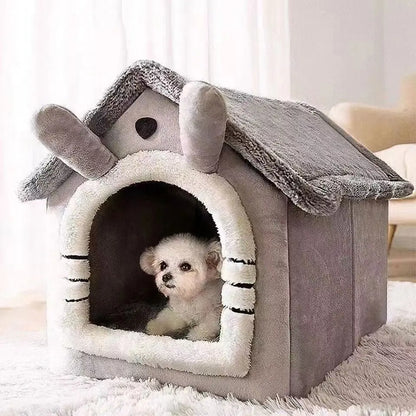 Soft Cat & Dog Bed Tent for Deep Sleep