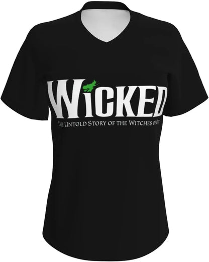 Girls V-Neck Wicked Musical Short Sleeve T-Shirt