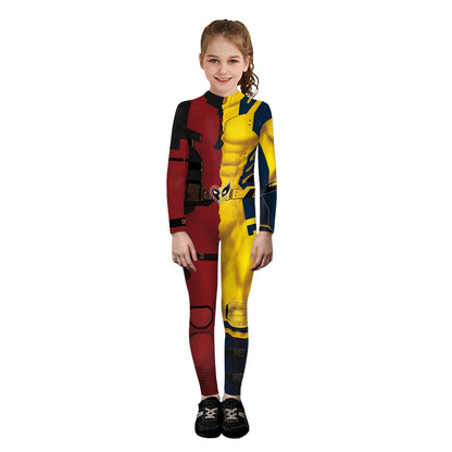 Deadpool Wolverine Print Cosplay Costume