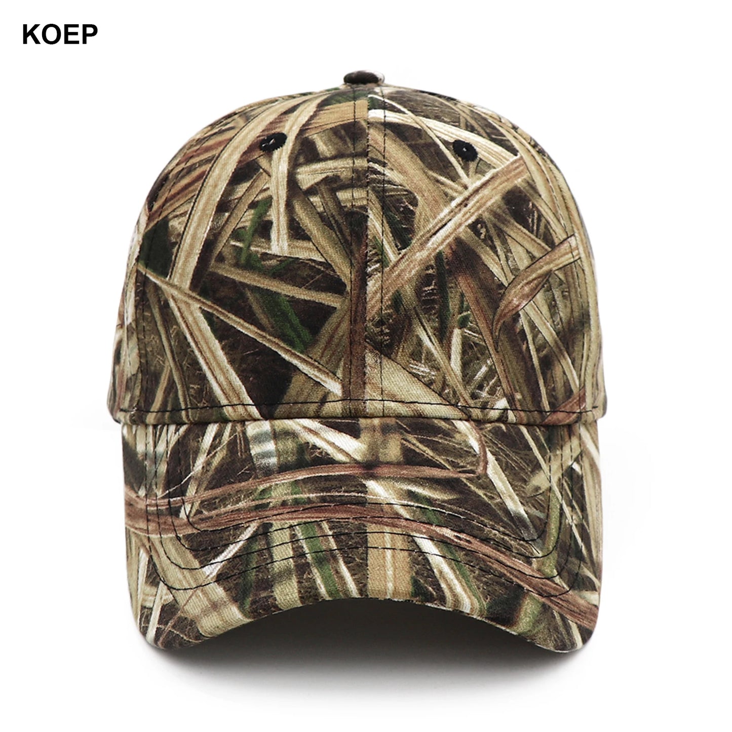 KOEP Outdoor Fishing Cap – Jungle Reed Camouflage Snapback Hat