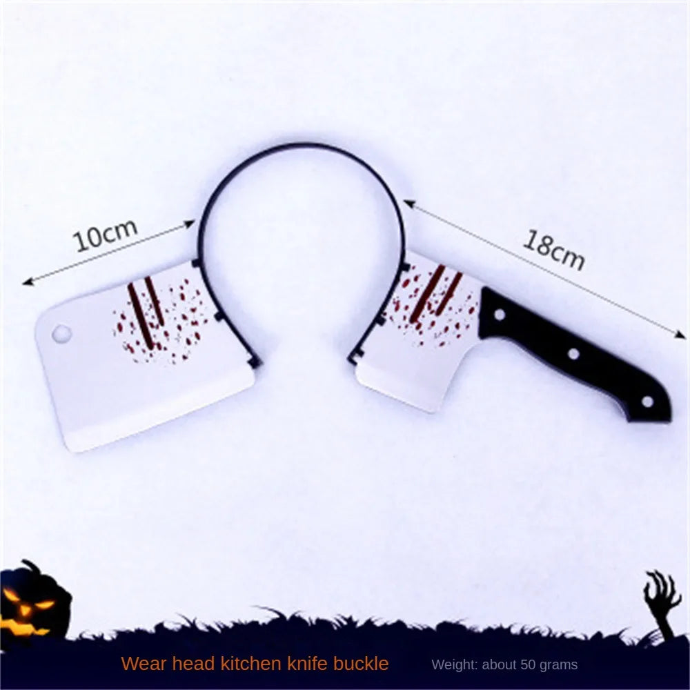 Horror Headband | Knife, Scissors & Syringe Props