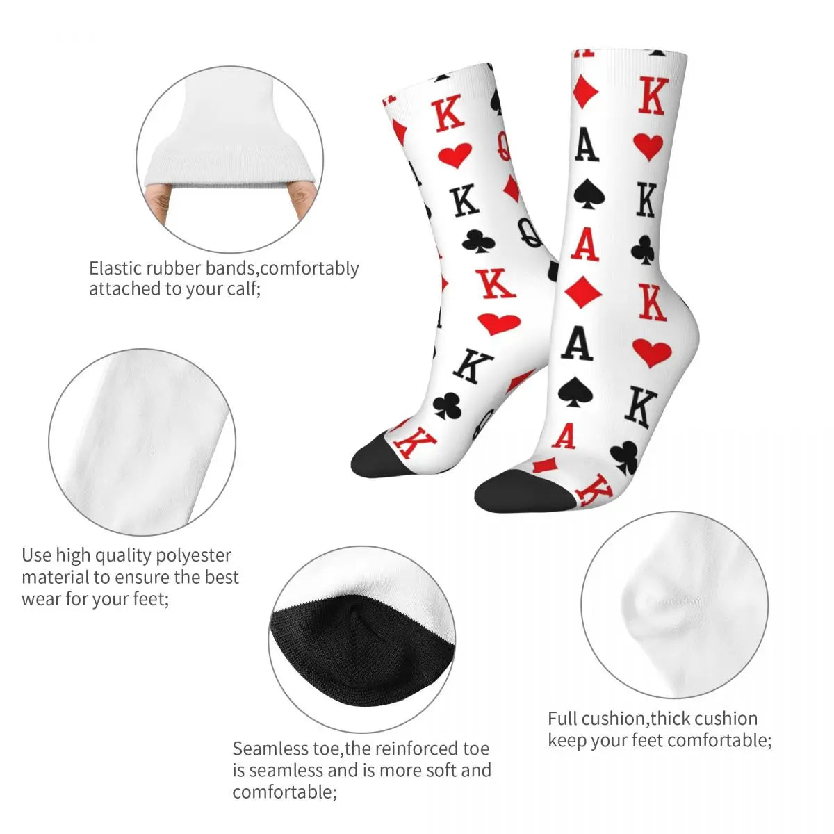 Funny Crazy Socks for Men - Moisture-Wicking & Breathable