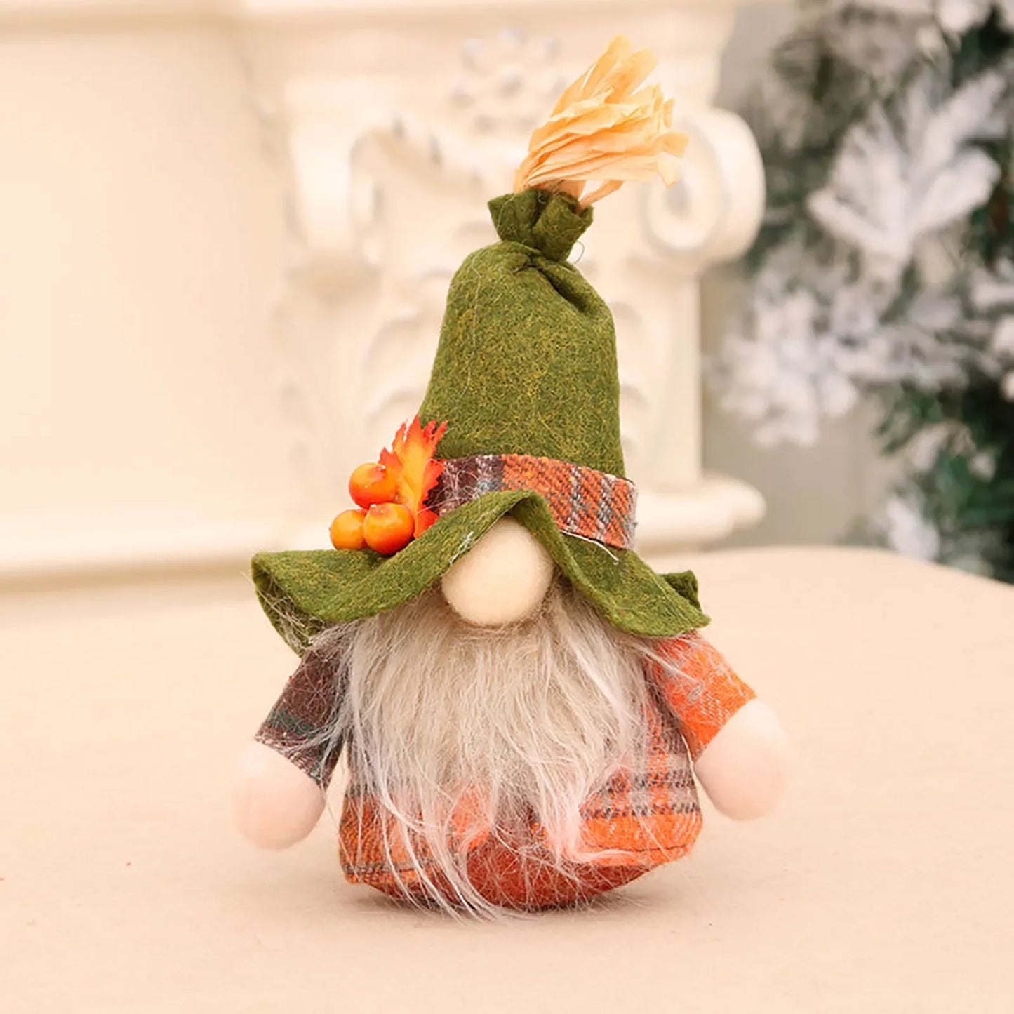 Fall Gnome Decor – Autumn Pumpkin & Sunflower Swedish Dwarf