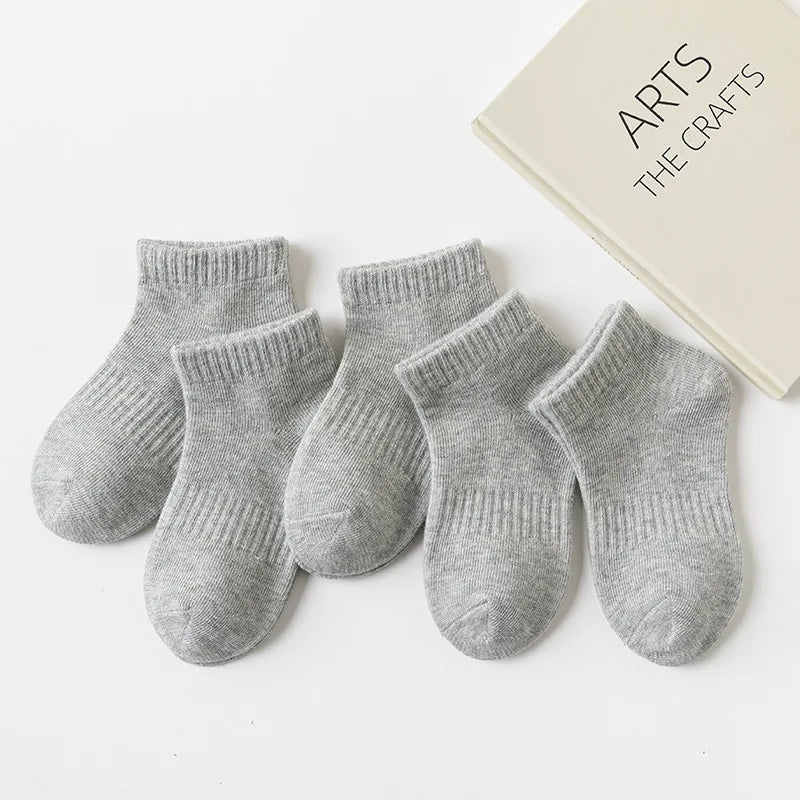 5 Pairs Summer Children Cotton Socks