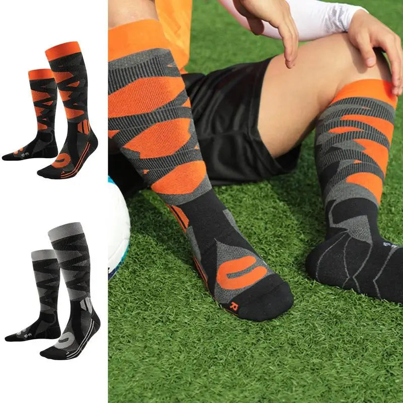 Men Women Over The Knee Anti-slip Football Socks