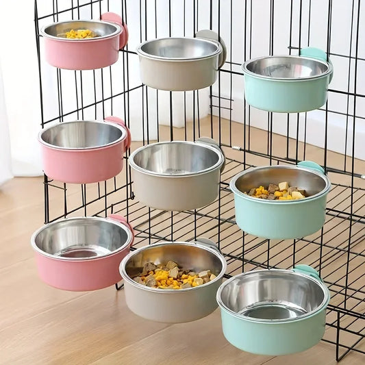 Anti-Tipping Fixed Hanging Dog Bowl