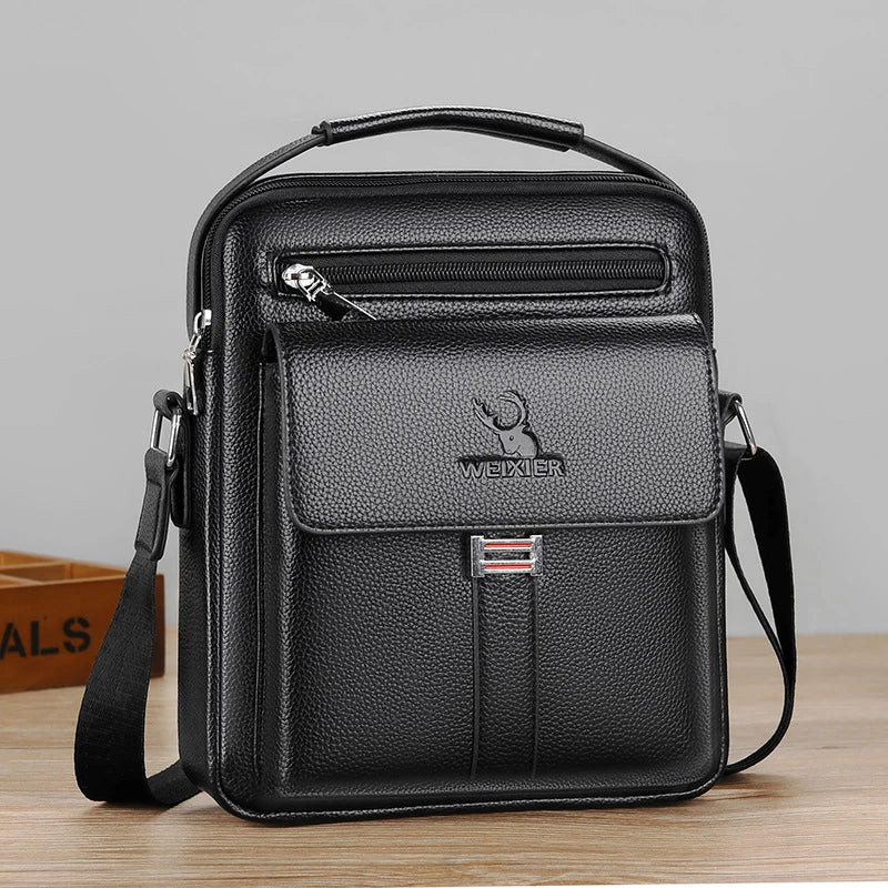 Men's Genuine Leather Crossbody Shoulder Bags