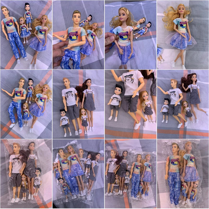 Family Doll Set | Mom, Dad, Ken & Kids