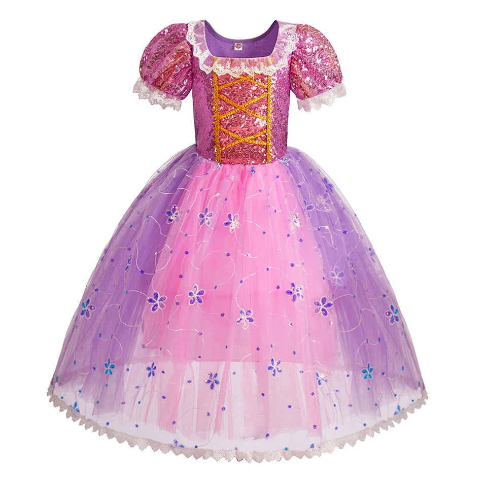 Little Girls Rapunzel Princess Dress