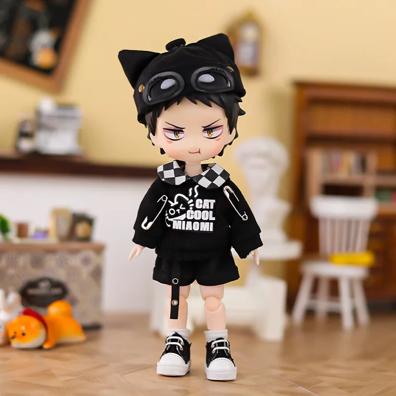 OB11 Doll Clothing - Cat Rabbit Sweater Coat & Accessories