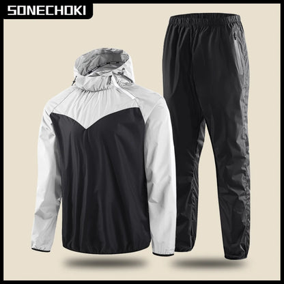 Unisex Sauna Suit for Gym: Full Body Sweating Tracksuit for Fitness & Weight Loss