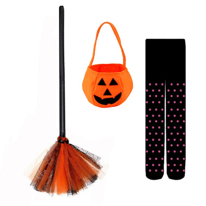 Girls Halloween Cosplay Costume | Witch Dress Set