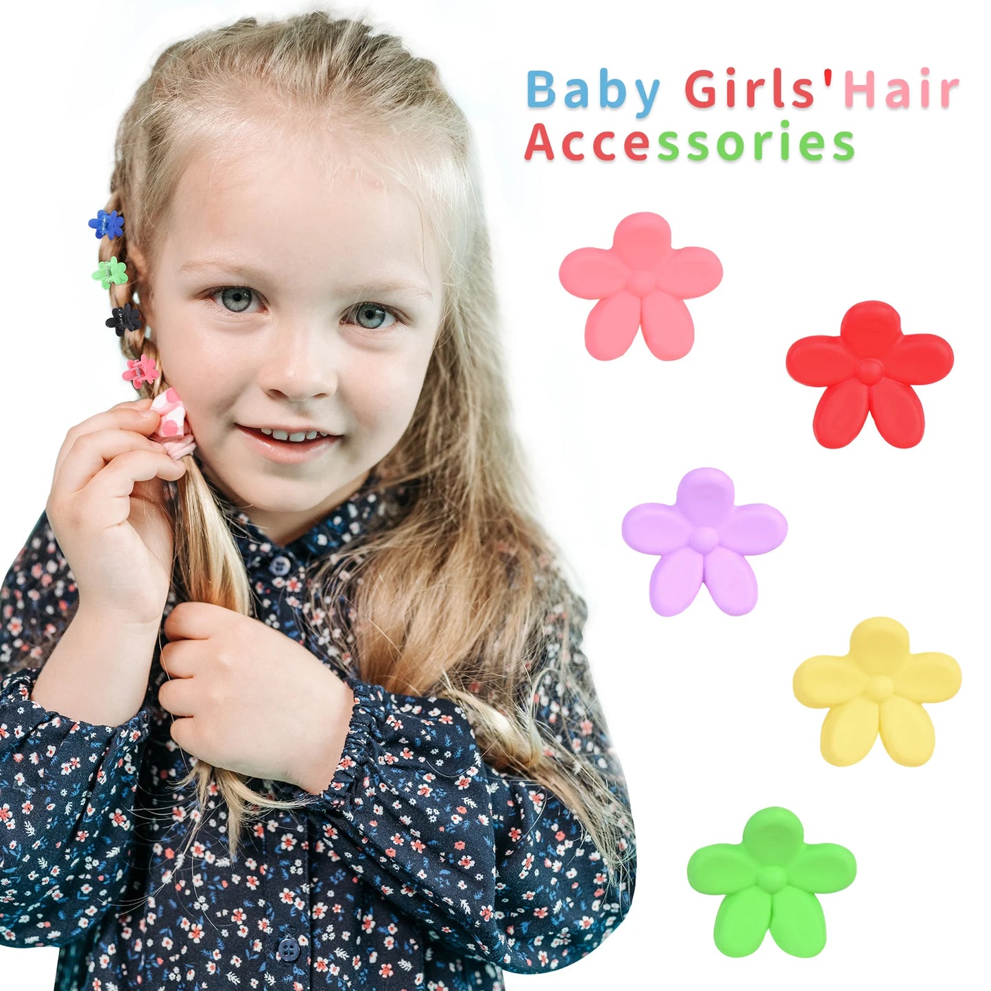 30 Pcs Cute Mini Cartoon Hair Clips for Newborn Girls – Baby Hair Accessories